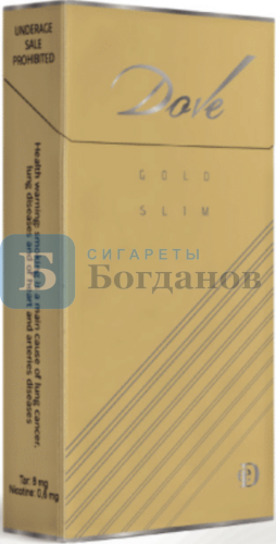 Пачка сигарет Dove Gold Slim