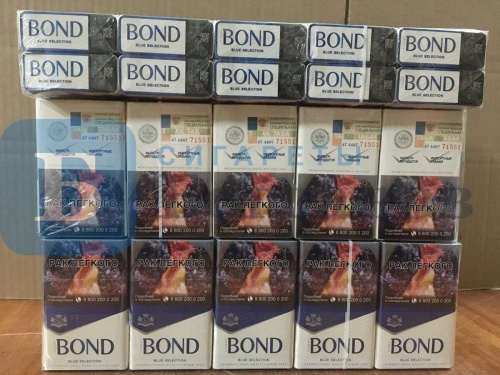 Пачка сигарет Bond Street Blue Selection, вид 3