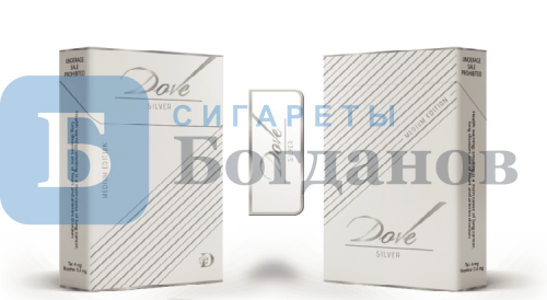 Пачка сигарет Dove Silver QS (medium), вид 3