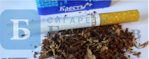 Пачка сигарет Кресты синие, вид 5