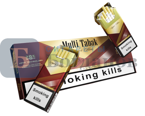 Пачка сигарет Multi Tabak SS South (gold)