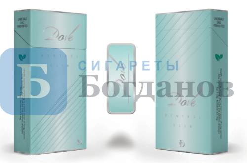 Пачка сигарет Dove Menthol Slim, вид 2