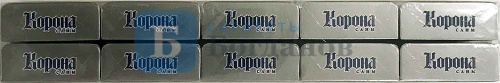 Пачка сигарет Корона слим (серая), вид 7