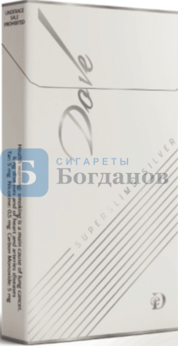 Пачка сигарет Dove Silver SuperSlims