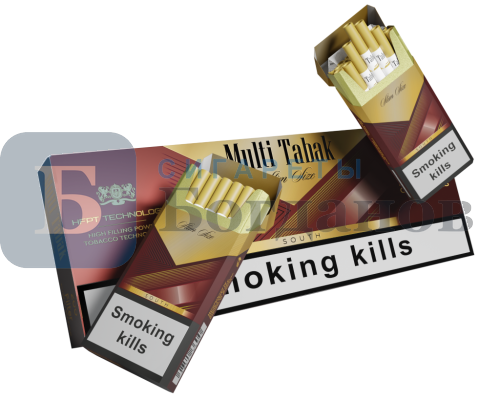 Пачка сигарет Multi Tabak Slim South (gold)