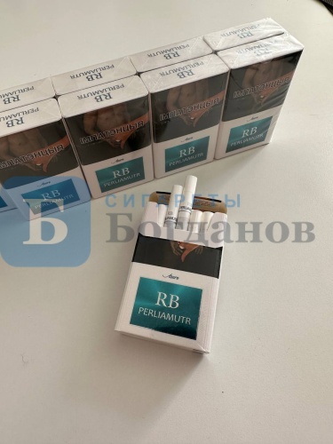 Пачка сигарет RB Perliamutr Azure KING SIZE, вид 7