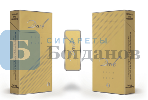 Пачка сигарет Dove Gold Slim, вид 3