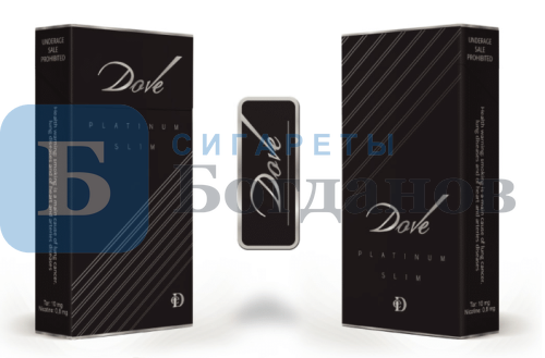 Пачка сигарет Dove Platinum Slim, вид 4