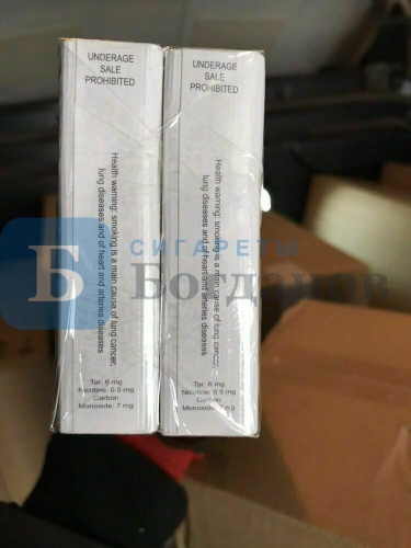 Пачка сигарет Dove Silver Slim, вид 2