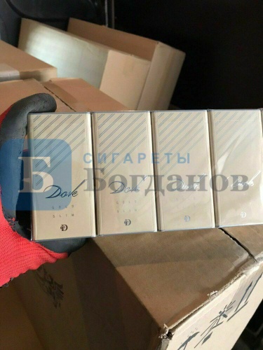 Пачка сигарет Dove Gold Slim, вид 2