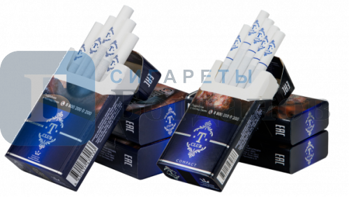 Пачка сигарет Т club compact синие (МРЦ 130), вид 2